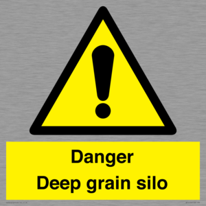 Danger Deep grain silo